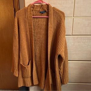 American Eagle Outfitters Rust Knit Cardigan